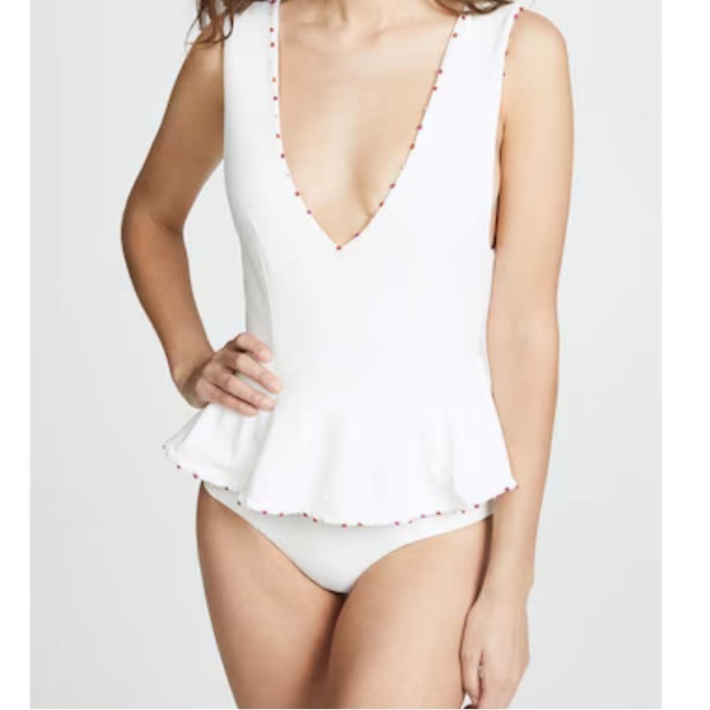 Marysia Swim White One Piece Swimsuit FRENCH GRAMERCY MAILLOT NWT XS